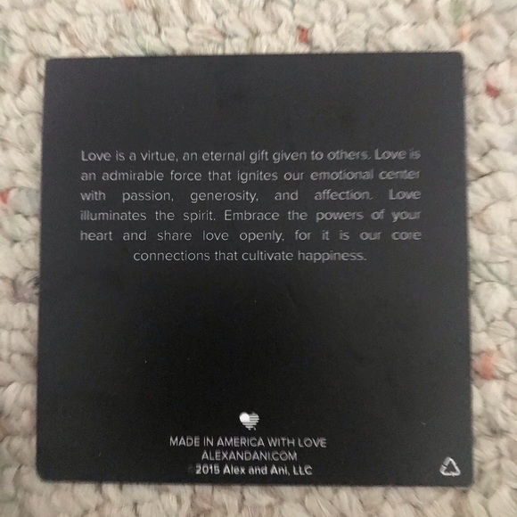 Alex and Ani Silver Open Love Bracelet - Picture 6 of 6